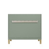 Chicago 36" Single Vanity, Smokey Celadon, w/ 3 CM Charcoal Soapstone Silestone® Top
