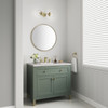 Chicago 36" Single Vanity, Smokey Celadon, w/ 3 CM Eternal Jasmine Pearl Silestone® Top