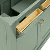 Chicago 36" Single Vanity, Smokey Celadon, w/ 3 CM Eternal Jasmine Pearl Silestone® Top