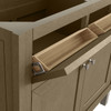 Chicago 36" Single Vanity, Walnut Whisper, w/ Single Hole 3CM White Zeus Silestone® Top & Backsplash