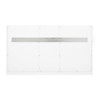 Chicago 48" Single Vanity, Glossy White, w/ 3 CM Charcoal Soapstone Silestone® Top