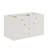 Chicago 48" Single Vanity, Glossy White, w/ 3 CM Eternal Jasmine Pearl Silestone® Top