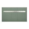 Chicago 48" Single Vanity, Smokey Celadon, w/ 3 CM Carrara Marble Top