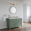 Chicago 48" Single Vanity, Smokey Celadon, w/ 3 CM Ethereal Noctis Silestone® Top