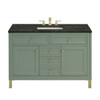 Chicago 48" Single Vanity, Smokey Celadon, w/ 3 CM Phantome Eclos Top