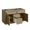 Chicago 48" Single Vanity, Walnut Whisper, w/ 3 CM Victorian Silver Silestone® Top