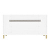 Chicago 60" Double Vanity, Glossy White, w/ Single Hole 3CM White Zeus Silestone® Top & Backsplash