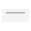 Chicago 60" Double Vanity, Glossy White, w/ Single Hole 3CM White Zeus Silestone® Top & Backsplash