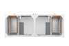Chicago 60" Double Vanity, Glossy White