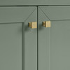 Chicago 60" Double Vanity, Smokey Celadon, w/ 3 CM Charcoal Soapstone Silestone® Top