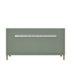 Chicago 60" Double Vanity, Smokey Celadon, w/ 3 CM Eternal Jasmine Pearl Silestone® Top w/FreePower Wireless Charger