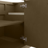 Chicago 60" Double Vanity, Walnut Whisper, w/ 3 CM Victorian Silver Silestone® Top
