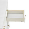 Chicago 60" Single Vanity, Glossy White, w/ 3 CM Eternal Jasmine Pearl Silestone® Top