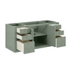 Chicago 60" Single Vanity, Smokey Celadon, w/ 3 CM Eternal Jasmine Pearl Silestone® Top