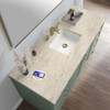 Chicago 60" Single Vanity, Smokey Celadon, w/ 3 CM Tajnar Eclos Top w/FreePower Wireless Charger