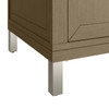 Chicago 60" Single Vanity, Walnut Whisper, w/ Single Hole 3CM White Zeus Silestone® Top & Backsplash