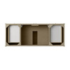 Chicago 60" Single Vanity, Walnut Whisper, w/ 3 CM Carrara Marble Top