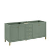 Chicago 72" Double Vanity, Smokey Celadon, w/ 3 CM Ethereal Noctis Silestone® Top