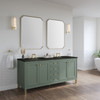 Chicago 72" Double Vanity, Smokey Celadon, w/ 3 CM Phantome Eclos Top