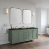 Chicago 72" Double Vanity, Smokey Celadon, w/ 3 CM Phantome Eclos Top