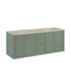 Chicago 72" Double Vanity, Smokey Celadon, w/ 3 CM Tajnar Eclos Top