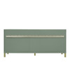 Chicago 72" Double Vanity, Smokey Celadon, w/ 3 CM Victorian Silver Silestone® Top