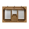 Malibu 36" Single Vanity, Amber Birch w/ 3 CM Charcoal Soapstone Top
