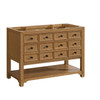Malibu 48" Single Vanity, Amber Birch w/ 3 CM Eternal Jasmine Pearl Silestone Top