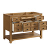 Malibu 48" Single Vanity, Amber Birch w/ 3 CM Eternal Jasmine Pearl Silestone Top