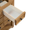 Malibu 60" Single Vanity, Amber Birch w/ 3 CM Ethereal Noctis Top w/ FreePower Wireless Charger