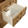 Malibu 72" Double Vanity, Amber Birch w/ 3 CM Eternal Marfil Top