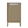 Chianti 20" Single Cabinet, Walnut Whisper, Champagne Brass
