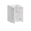 Chianti 20" Single Vanity, Glossy White w/ White Glossy Composite Stone Top