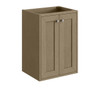 Chianti 20" Single Vanity, Walnut Whisper w/ White Glossy Composite Stone Top