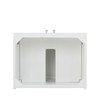 Chianti 24" Single Vanity, Glossy White, Brushed Nickel, w/ White Glossy Composite Stone Top