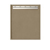 Chianti 24" Single Vanity, Walnut Whisper, Brushed Nickel, w/ White Glossy Composite Stone Top