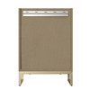 Chianti 24" Single Vanity, Walnut Whisper, Champagne Brass, w/ White Glossy Composite Stone Top