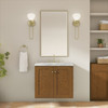 Laurent 30" Single Vanity, Honey Oak w/ 3 CM Carrara Marble Top