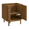 Laurent 30" Single Vanity, Honey Oak w/ 3 CM Carrara Marble Top