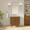 Laurent 30" Single Vanity, Honey Oak w/ 3 CM Ethereal Noctis Silestone Top