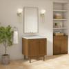 Laurent 30" Single Vanity, Honey Oak w/ 3 CM Ethereal Noctis Silestone Top