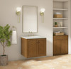 Laurent 30" Single Vanity, Honey Oak w/ 3 CM Ethereal Noctis Silestone Top