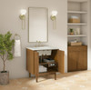 Laurent 30" Single Vanity, Honey Oak w/ 3 CM Ethereal Noctis Silestone Top