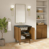 Laurent 30" Single Vanity, Honey Oak w/ 3 CM Parisien Bleu Silestone Top