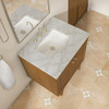 Laurent 30" Single Vanity, Honey Oak w/ 3 CM Victorian Silver Silestone Top
