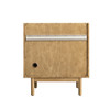 Laurent 30" Single Vanity, Light Natural Oak w/ Single Hole 3 CM White Zeus Top & Backsplash