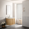 Laurent 30" Single Vanity, Light Natural Oak w/ 3 CM Ethereal Noctis Top