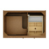 Laurent 36" Single Vanity, Honey Oak w/ 3 CM Eternal Jasmine Pearl Silestone Top