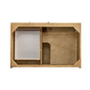 Laurent 36" Single Vanity, Light Natural Oak w/ 3 CM White Zeus Top