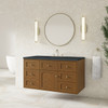 Laurent 48" Single Vanity, Honey Oak w/ 3 CM Charcoal Soapstone Silestone Top